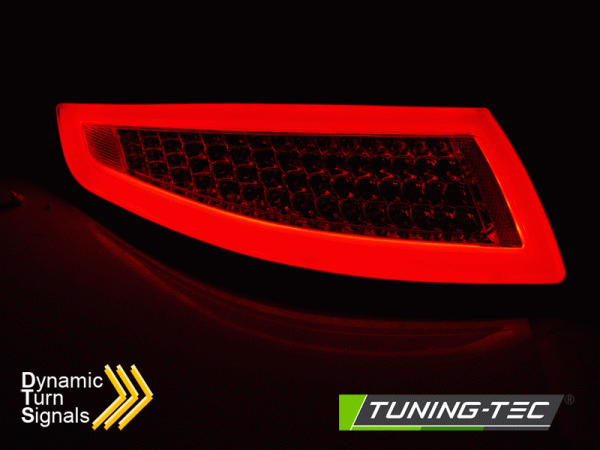 Voll LED Lightbar Rückleuchten für Porsche 911 997 Bj. 04-08 Rot/Smoke